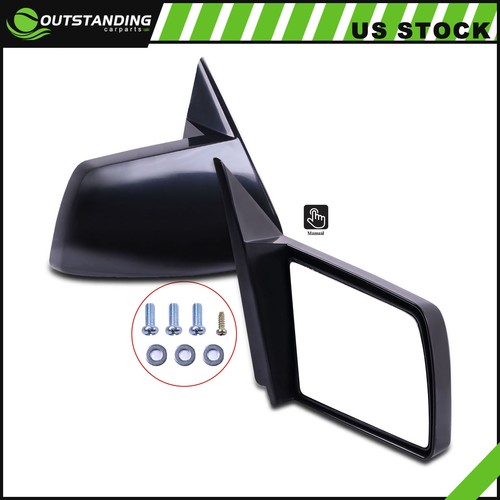 Manual black side mirrors - manual,