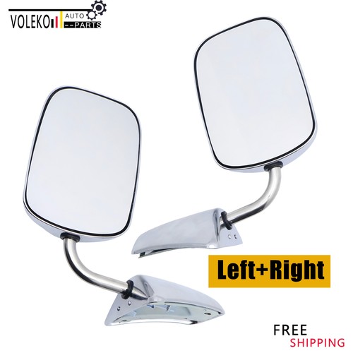 Chrome exterior view mirrors - view,